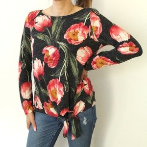 Missy Clothique Floral Top Blouse Small Medium